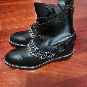 Zara leather biker boots, size 38